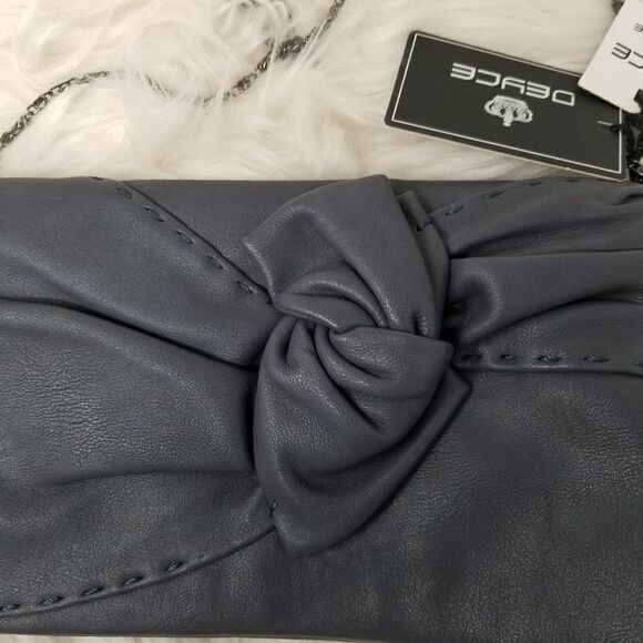 Grey/Blue Deyce Crossbody/ Clutch Bag - Picture 3 of 13